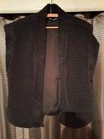 Bodywarmer teddy stof zwart, Kleding | Dames, Bodywarmers, Ophalen of Verzenden, Zo goed als nieuw, Maat 46/48 (XL) of groter