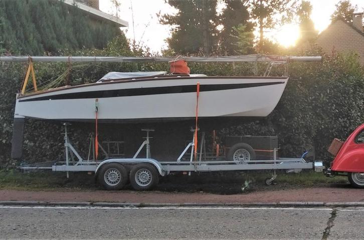 Mast + giek + steunen voor zeilboot +/- 6,50m, Watersport en Boten, Kajuitzeilboten en Zeiljachten, Gebruikt, Tourjacht of Cruiser