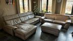 Lederen salon te koop, Huis en Inrichting, Ophalen, Gebruikt, Leer, Landelijk