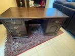 Retro bureau massief hout, Huis en Inrichting, Bureaus, Ophalen, Zo goed als nieuw, Bureau