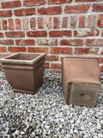terracotta bloempot, Tuin en Terras, Bloempotten, Ophalen, Tuin, Vierkant, Zo goed als nieuw