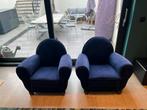Twee “CLUB” zetels van 1 persoon, blauw, Ophalen, Gebruikt