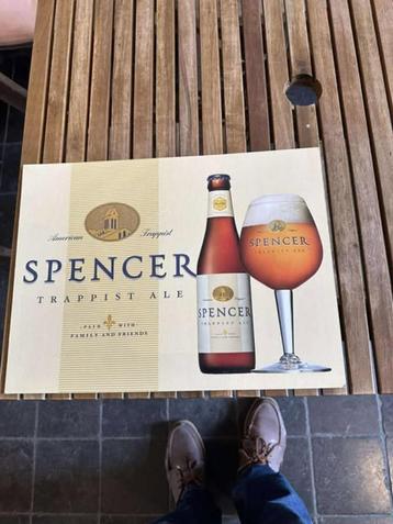Carton publicitaire Spencer Trappist Ale, Enlèvement ou Envoi, Neuf, Panneau, Plaque ou Plaquette publicitaire, Autres marques