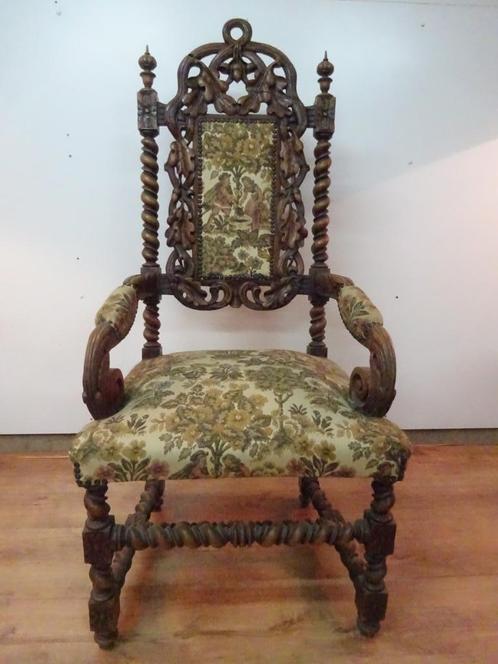 Originele kasteelstoel, verlaagde prijs!, Antiek en Kunst, Antiek | Meubels | Stoelen en Sofa's, Ophalen