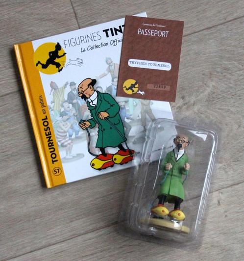 Kuifje Tintin figurine officiële n 57 Zonnebloem rolschaats, Collections, Personnages de BD, Neuf, Tintin, Envoi