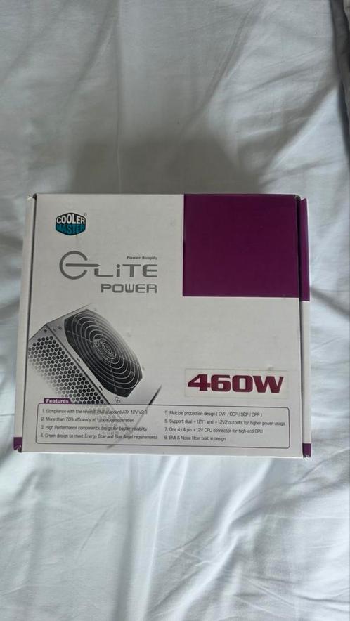 Splinternieuwe Cooler Master Elite Power 460W Voeding, Computers en Software, Interne voedingen, Nieuw, Ophalen of Verzenden
