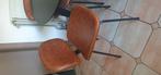 Ronde keukentafel + 4 retro stoelen, Huis en Inrichting, Ophalen, Zo goed als nieuw