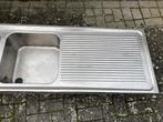 Spoelbak inox 1.80 m, Huis en Inrichting, Keuken | Keukenelementen, Ophalen, Gebruikt