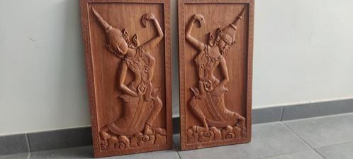 Uit hout gesneden Thaise kunst, Antiquités & Art, Art | Sculptures & Bois, Enlèvement