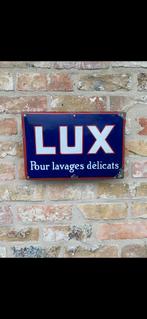 Emaille bord lux, Collections, Enlèvement ou Envoi, Comme neuf, Panneau publicitaire