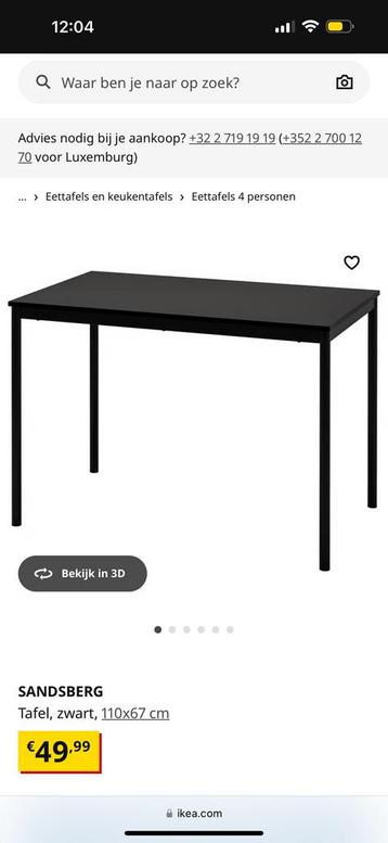 Table, Enlèvement, Comme neuf