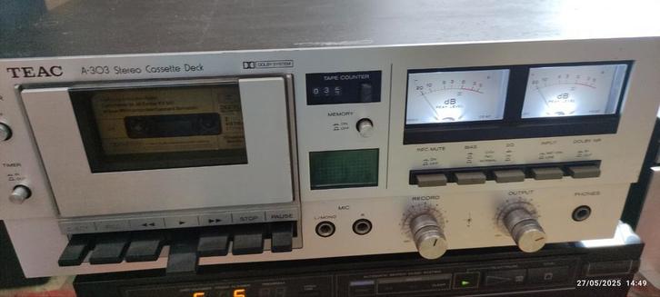 TEAC A-303 DECK K7, Audio, Tv en Foto, Cassettedecks, Ophalen