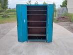 retro industrieele kast, Ophalen, Met plank(en), Gebruikt, 100 tot 150 cm
