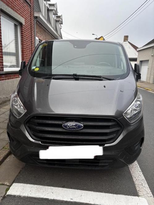 Ford transit custom, Auto's, Bestelwagens en Lichte vracht, Particulier, Trekhaak, Ford, Diesel, Euro 6, Handgeschakeld, Zilver of Grijs