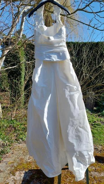 bruidskledij, Enlèvement, Comme neuf, Blanc, Robe de mariée