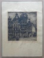 Delen HENRI LOGELAIN / MAISON DU CYGNE / ZW-W ETS / 68x50cm, Enlèvement ou Envoi