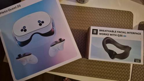 Meta Quest 3s vr-headset met accessoires en draagtas, Games en Spelcomputers, Virtual Reality, Zo goed als nieuw, Ophalen