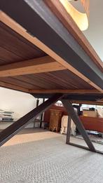 Eettafel “loft style”, Huis en Inrichting, Ophalen, Gebruikt, 200 cm of meer, 50 tot 100 cm