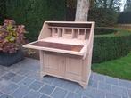 Massief eiken secretaire. Geluchtgomd., Huis en Inrichting, Kasten | Secretaires, Ophalen of Verzenden, Zo goed als nieuw