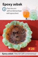 2delige kleur asbak. Eproxy, Enlèvement ou Envoi