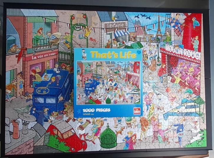 16 puzzels van 1000 stukjes aan 2,5€/stuk, Hobby en Vrije tijd, Denksport en Puzzels, Zo goed als nieuw, Legpuzzel, 500 t/m 1500 stukjes