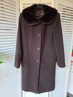 Winterjas jas dames bruin met wol en kasjmier maat 40, Ophalen of Verzenden, Zo goed als nieuw, Maat 38/40 (M), Bruin