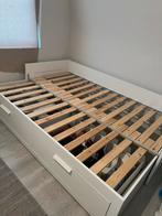 Ikea bed 2 persoons & 1 persoons, Ophalen, Verstelbaar, Wit, Nieuw