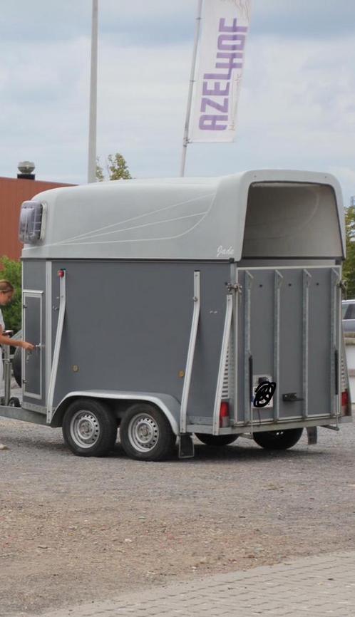 2-paards trailer, Dieren en Toebehoren, Paarden en Pony's | Trailers en Aanhangwagens, Gebruikt, 2-paards trailer, Overige materialen