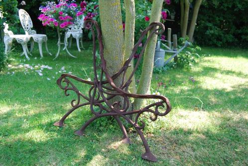 Paire de pieds de banc de jardin en fonte, Jardin & Terrasse, Bancs de jardin, Comme neuf, Autres matériaux, Enlèvement