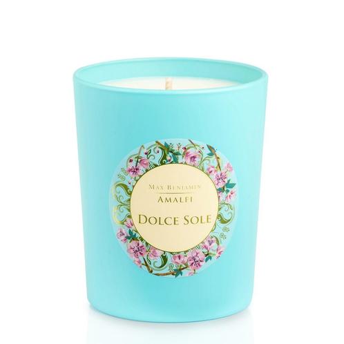 Max Benjamin geurkaars Amalfi Dolce Sole, Huis en Inrichting, Woonaccessoires | Kandelaars en Kaarsen, Nieuw, Kaars, Minder dan 25 cm