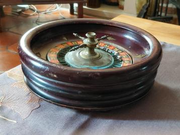 Vintage houten franse roulette roulettewiel jaren 50-60 beschikbaar voor biedingen