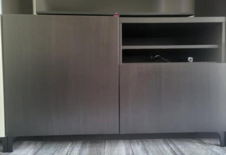 Meuble TV Ikea Besta, marron, Maison & Meubles, Armoires | Mobilier de télévision, Utilisé, Moins de 100 cm, 100 à 150 cm, 25 à 50 cm
