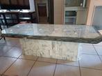 Marmeren salontafel, Huis en Inrichting, Tafels | Salontafels, Ophalen, Overige materialen, 100 tot 150 cm, 50 tot 100 cm