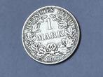 Zilveren 1 Mark Wilhelm I Deutsches Reich 1887, Zilver, Duitsland, Ophalen of Verzenden, Losse munt