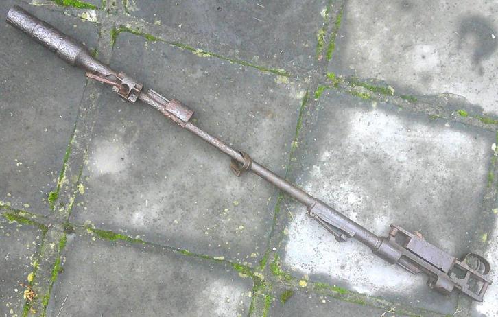 Ferraille allemande de 98K + tromblon découverte vers 1950, Verzamelen, Militaria | Tweede Wereldoorlog, Landmacht, Hulzen of Bodemvondsten