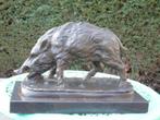 everzwijn in brons op marmer gesigneerd, MENE., Antiek en Kunst, Ophalen, Brons