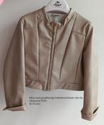 Miss Leod goudkleurige leatherlook blazer met rits, Kinderen en Baby's, Ophalen, Meisje, Miss leod, Zo goed als nieuw