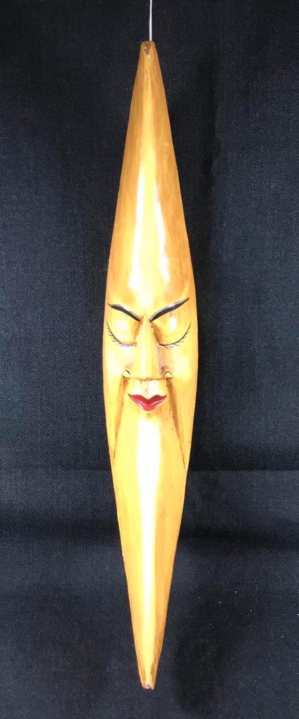 Vintage retro grote houten janneke maan +- 50 cm, Verzamelen, Retro, Ophalen of Verzenden