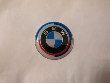 Bmw stuur logo blauw wit/zwart wit carbon/alpina... > 45 mm, Ophalen of Verzenden