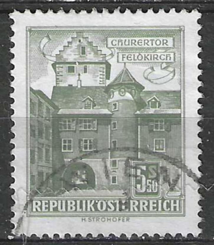 Oostenrijk 1957/1965 - Yvert 873BD - Monument of Gebouw (ST), Postzegels en Munten, Postzegels | Europa | Oostenrijk, Gestempeld