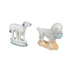 Deux chiens en porcelaine ancienne allemande, Enlèvement ou Envoi