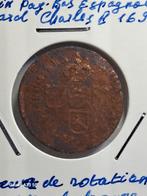 Pays-Bas Espagnole,Charlesll, Liard 169?8?,erreur de frappe, Enlèvement ou Envoi, Autres pays, Monnaie en vrac