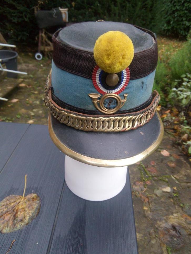 Shako Troupe Chasseur à Cheval Frankrijk, Verzamelen, Militaria | Algemeen, Overige soorten, Helm of Baret, Ophalen of Verzenden