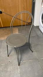 Metalen stoelen, Huis en Inrichting, Stoelen, Ophalen, Gebruikt, Metaal, Grijs