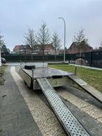 Plateau aanhangwagen dubbelas, Verzenden, Zo goed als nieuw