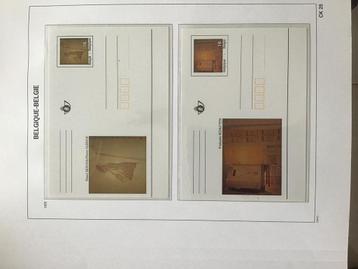Belgie: briefkaarten BK48 tem BK84 op davo bladen beschikbaar voor biedingen
