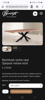 Zeer mooie 3m lange hardhouten eettafel, Huis en Inrichting, Ophalen, 50 tot 100 cm, Vijf personen of meer, Rechthoekig