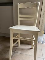 8 oude caféstoelen, Vijf, Zes of meer stoelen, Gebruikt, Wit, Hout