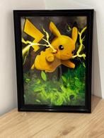 Pokémon - Prachtig kader met Pikachu print!, Hobby en Vrije tijd, Verzamelkaartspellen | Pokémon, Ophalen of Verzenden, Gebruikt