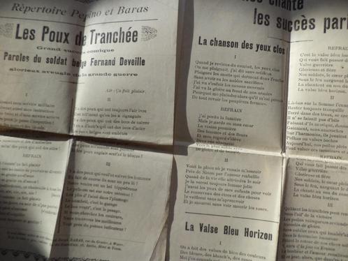 2x schampschrift satire pamflet 'Les Poux de Tranchée' ABBL, Verzamelen, Militaria | Algemeen, Ophalen of Verzenden